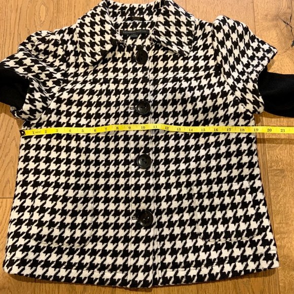 Women's Katherine Barclay Lightweight Wool Blend Jacket Houndstooth Size S - Picture 4 of 13